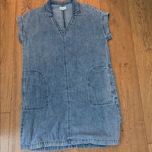 Thread & Supply Denim Short-Sleeve Tunic Dress